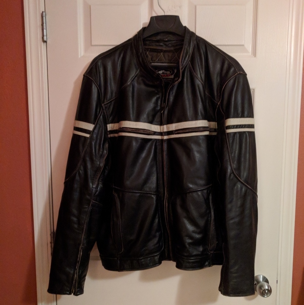 Genuine Leather Motorcycle Jacket